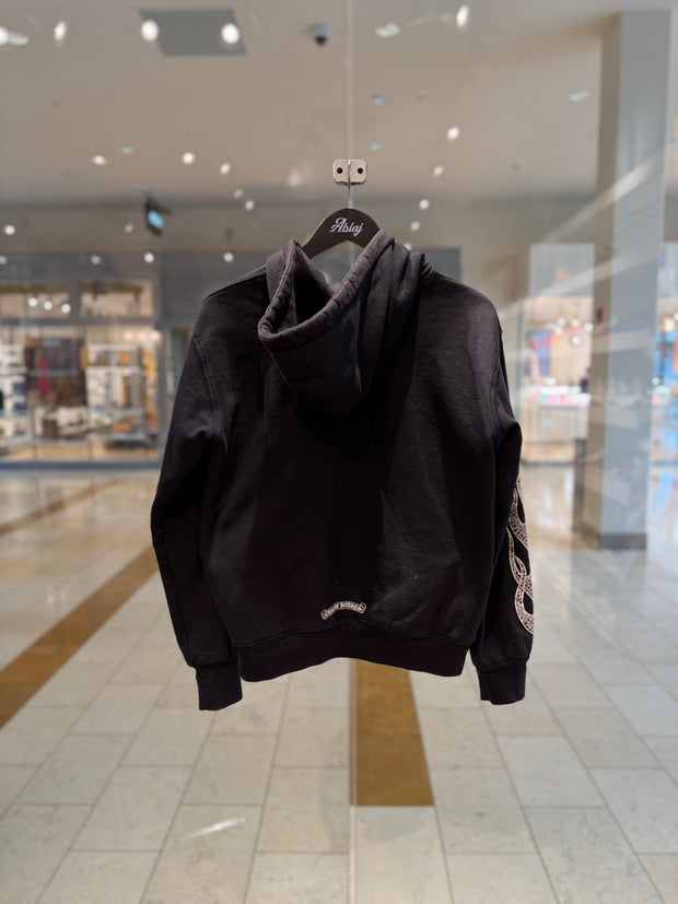 Chrome Hearts Flames Thermal Zip Up Hoodie (PREOWNED)