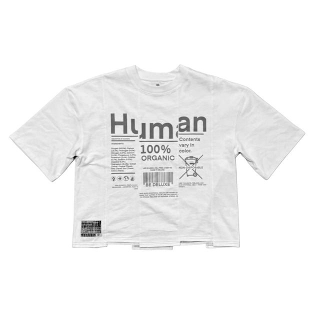 Deluxe Human Tee White Grey