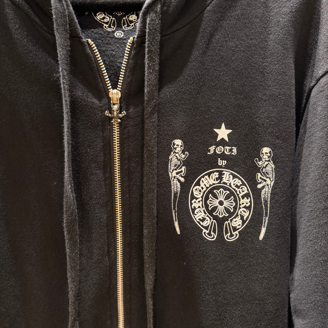 Chrome Hearts FOTI Skull Astronaut Zip Up Hoodie (PREOWNED)