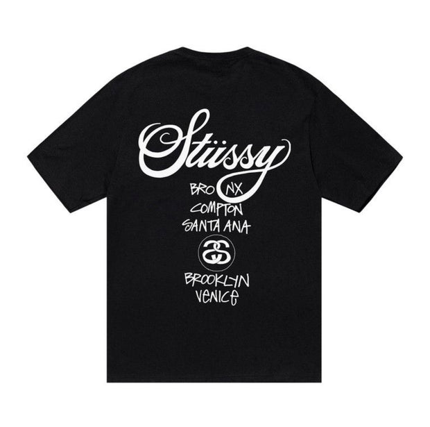 Stussy Black World Tour Tee