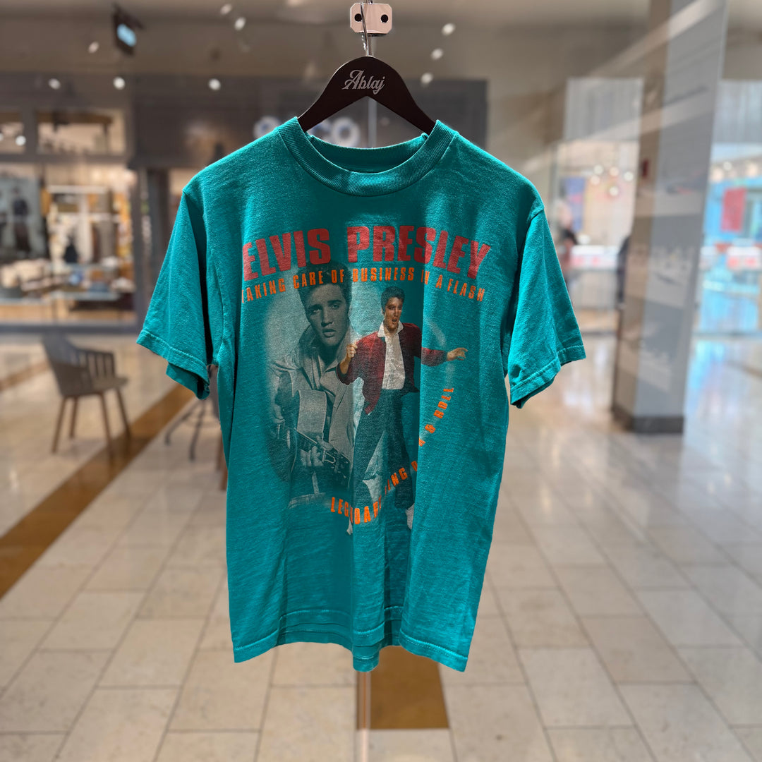 Vintage 1997 Elvis Presley Teal Tee 