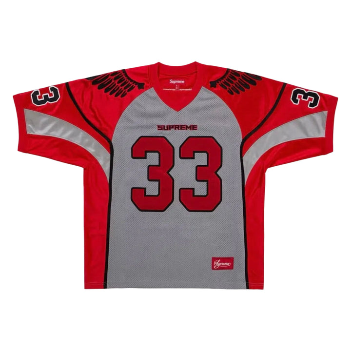Supreme Wings SS26 Football Jersey Grey