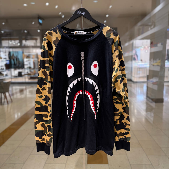Bape 1st Camo Shark L/S Tee (PREOWNED)