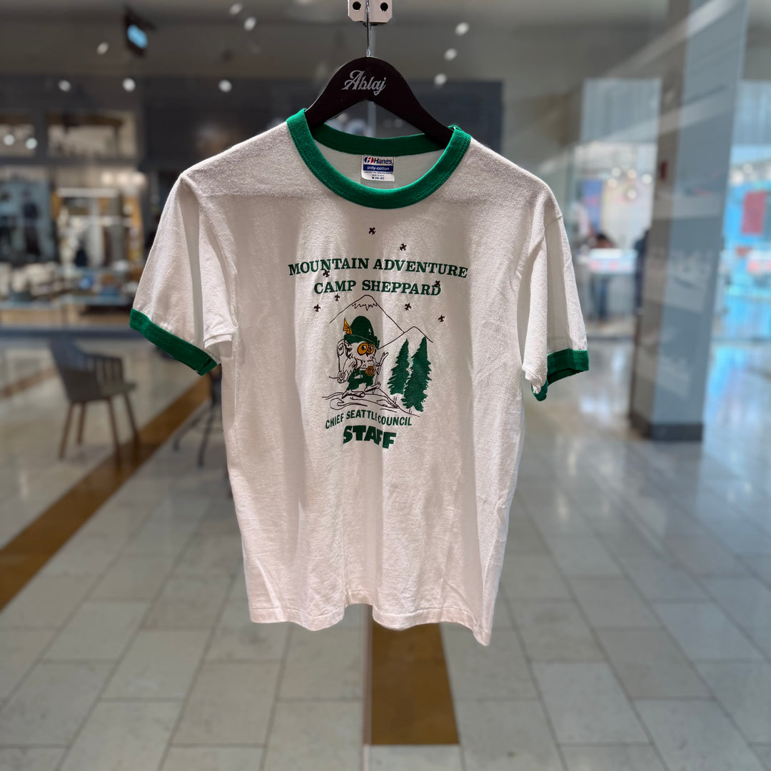 Vintage 80s Camp Sheppard Ringer Tee 