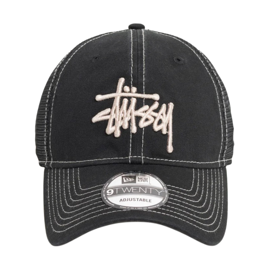 Stussy Washed Basic Trucker Black