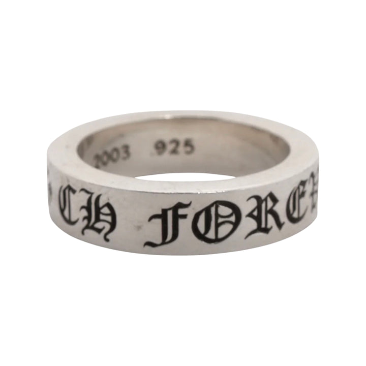 Chrome Hearts Spacer 6MM CH Forever Silver Ring