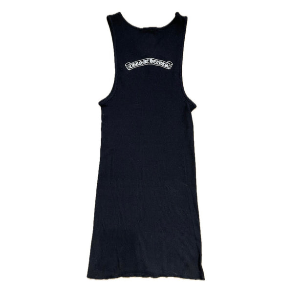 Chrome Hearts Black Scroll Rib Tank Top