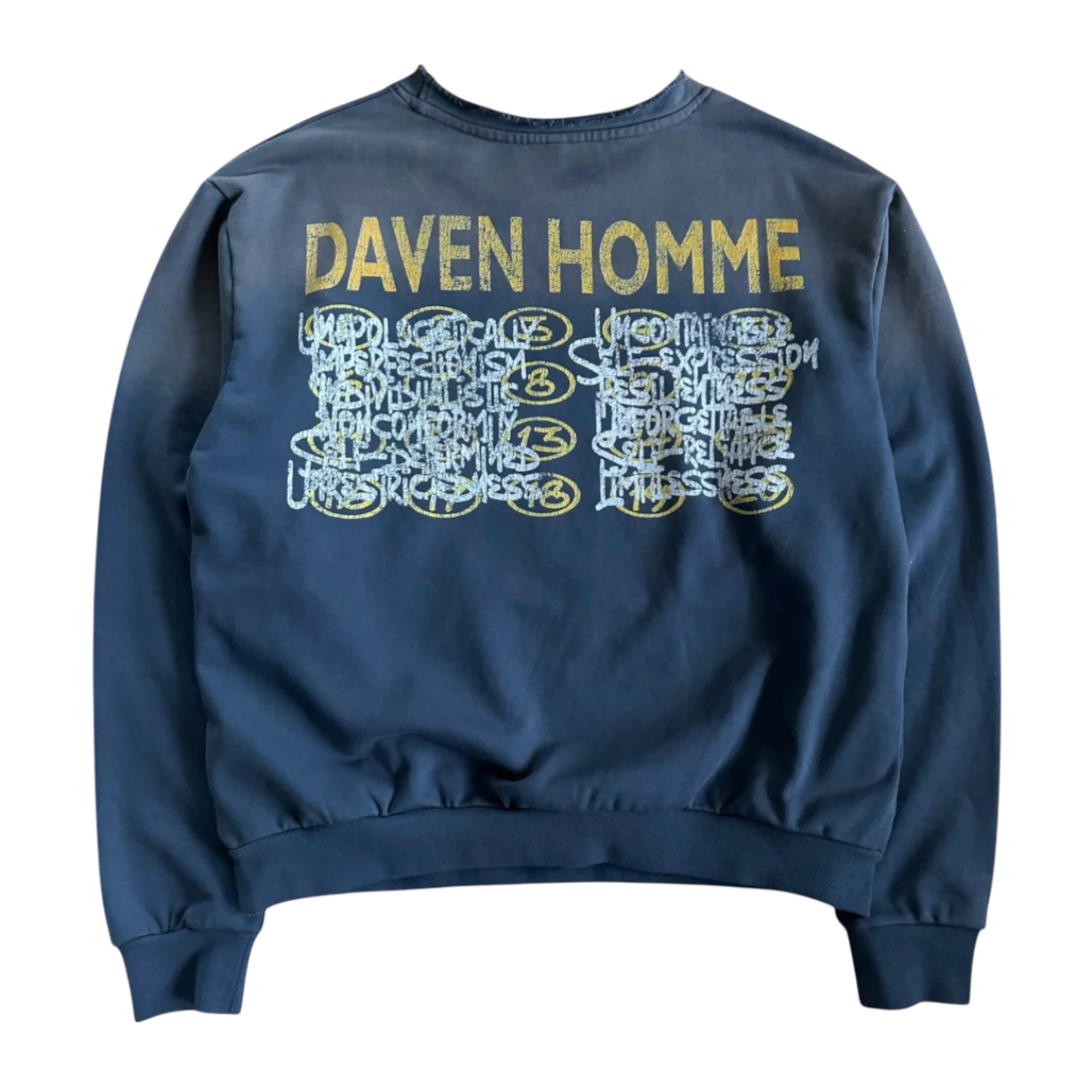 Daven Homme Numbers Crewneck