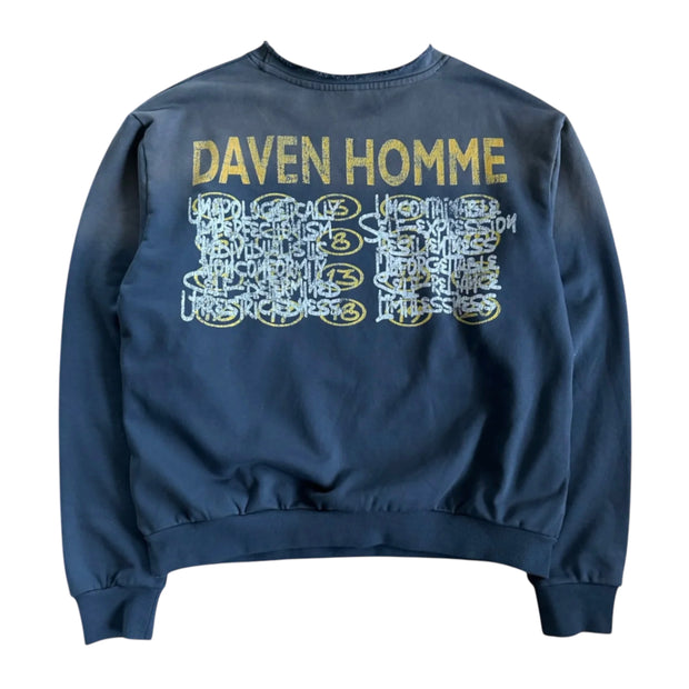 Daven Homme Numbers Crewneck