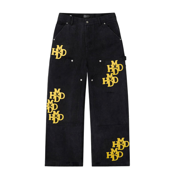 HMDD Khalifa Yellow Patch Denim Pants
