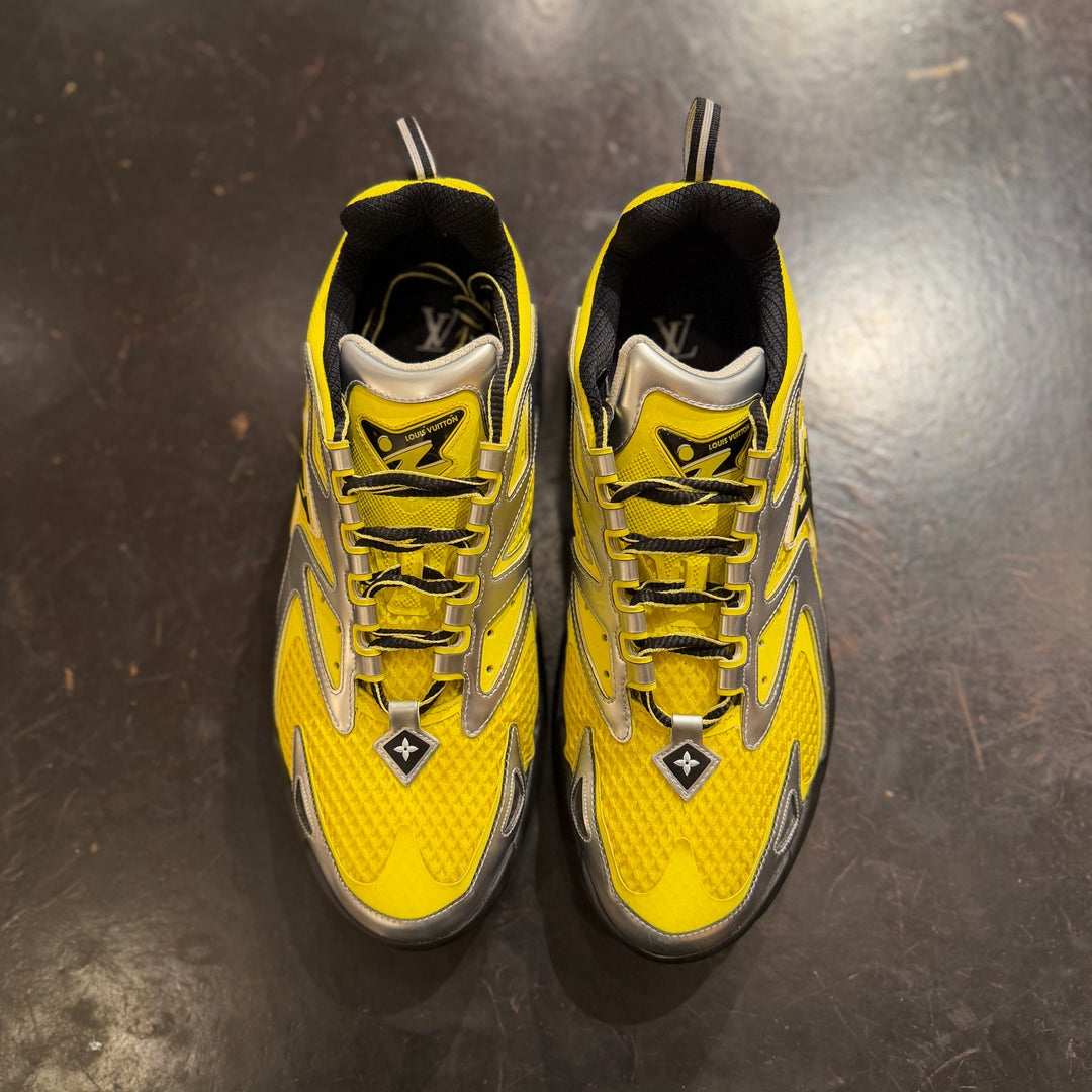 LV Yellow/Silver Tactic Sneakers No Box (PREOWNED)