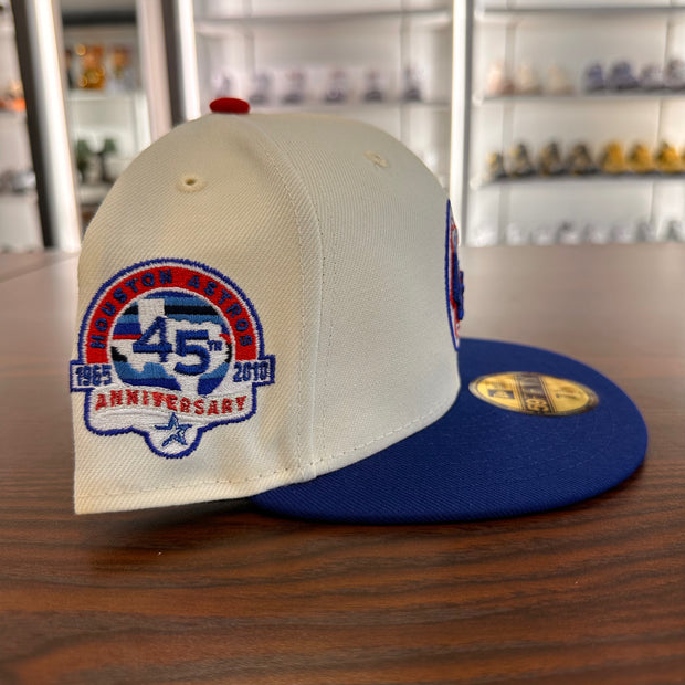 Houston Astros 45th Anniversary Patch Cream/Royal Blue Red