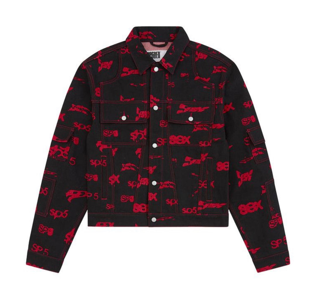 SP5DER 5EX AOP Denim Jacket