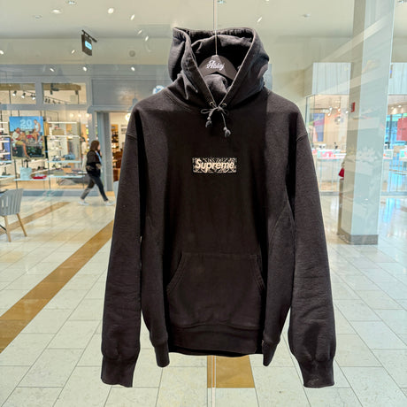 Supreme Bandana Box Logo Hooded Sweatshirt Black (PREOWNED)