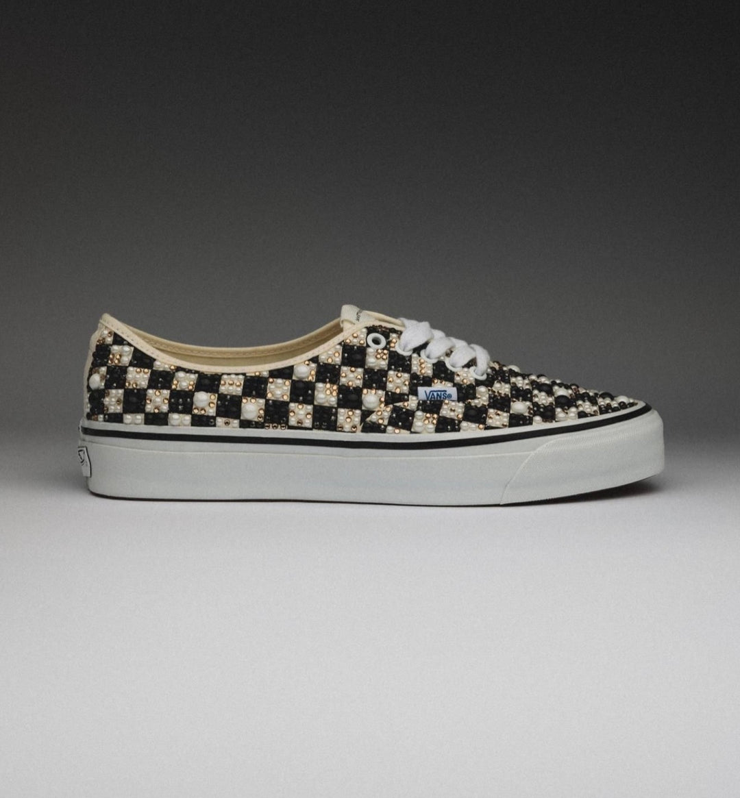 Golden Coast Checkered Pearlized Authentics Vans