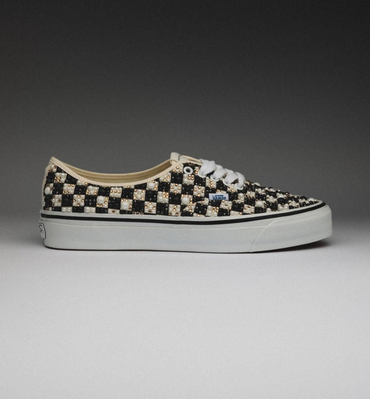 Golden Coast Checkered Pearlized Authentics Vans