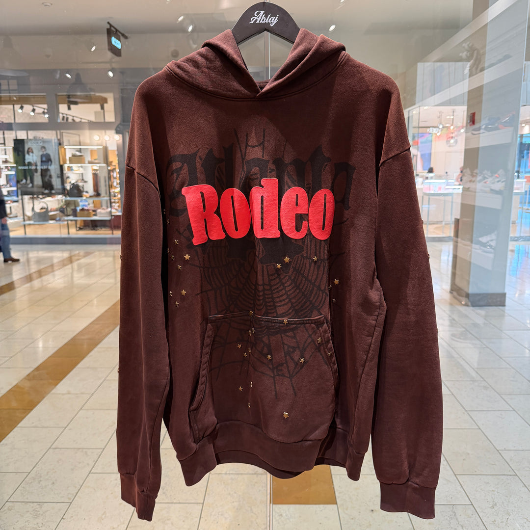 SP5DER Days Before Rodeo Hoodie Brown (PREOWNED)