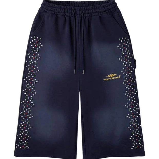 HMDD Crystal 3/4 Navy Shorts