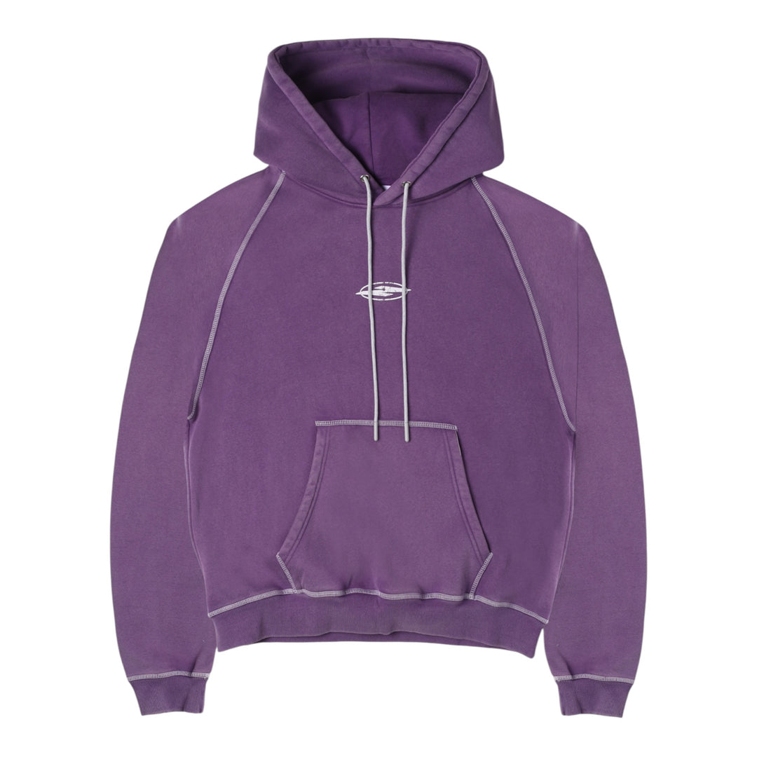 No Feelings Seam Stitch Purple Hoodie