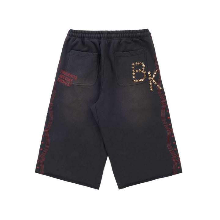 Boredom Kills Brown Collegiate Shorts
