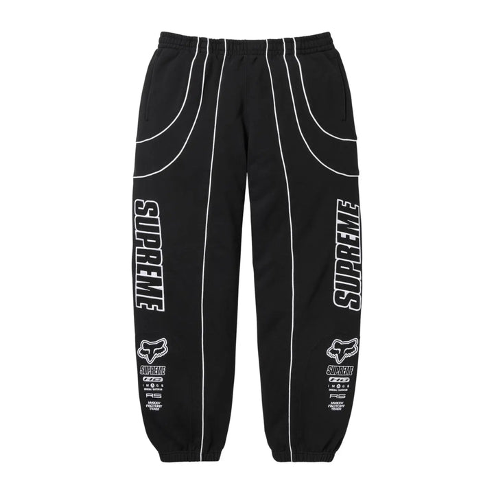 Supreme Fox Racing Black Sweatpants FW25