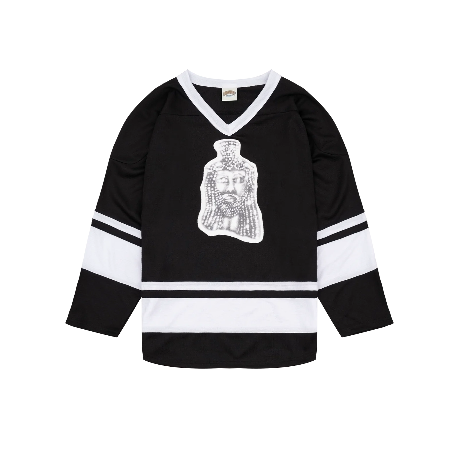 Bravest Studio Black Jesus Piece Hockey Jersey