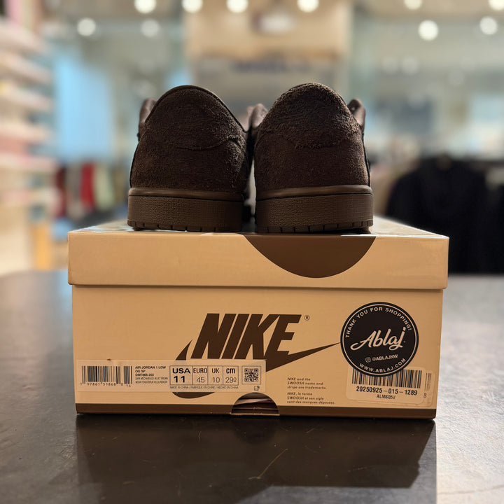 Jordan 1 Retro Low OG SP Travis Scott Velvet Brown (PREOWNED)