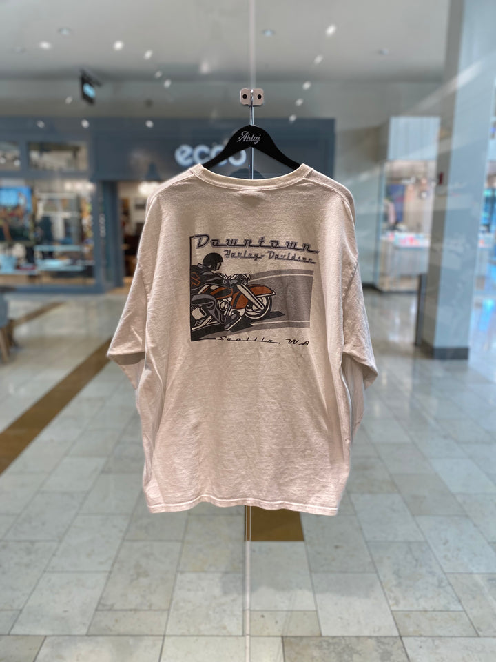 Harley Davidson White Seattle Longsleeve