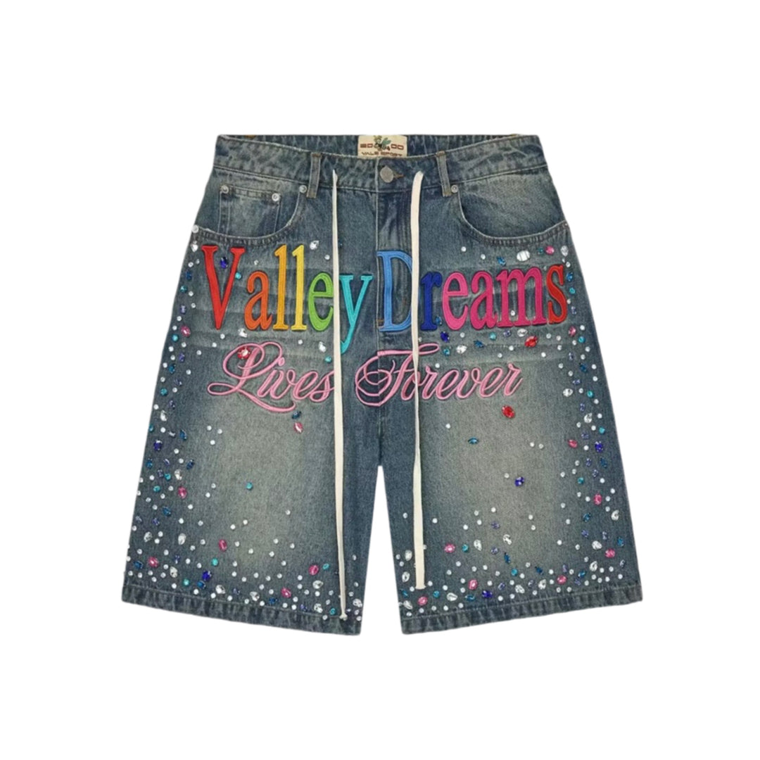 Vale Forever Light Wash Ice Cream Jorts