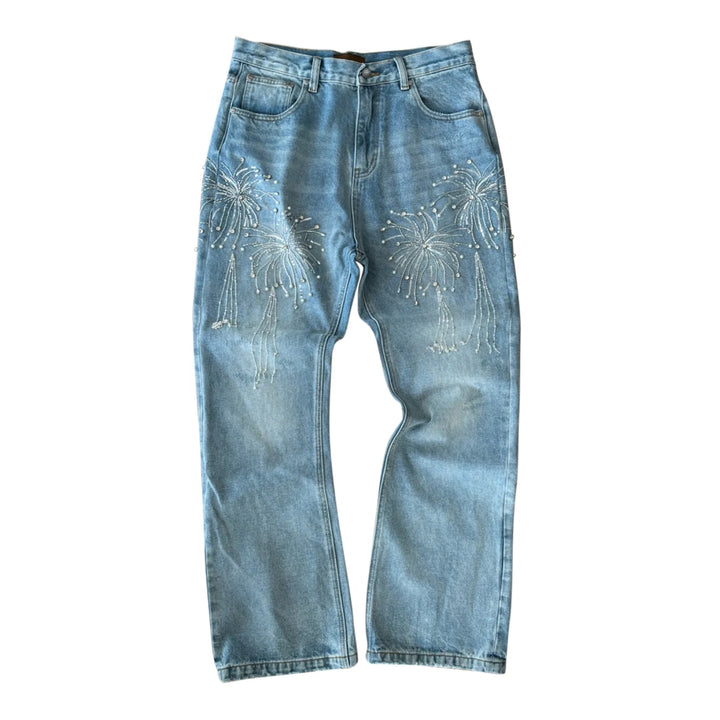 Birth Of Royal Child Firework Washed Jeans