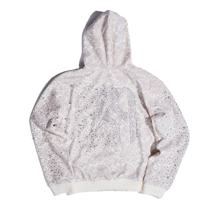 Birth Of Royal Child Cashew Blossom White Hoodie