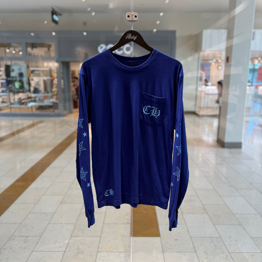Chrome Hearts Star L/S Tee Blue (PREOWNED)