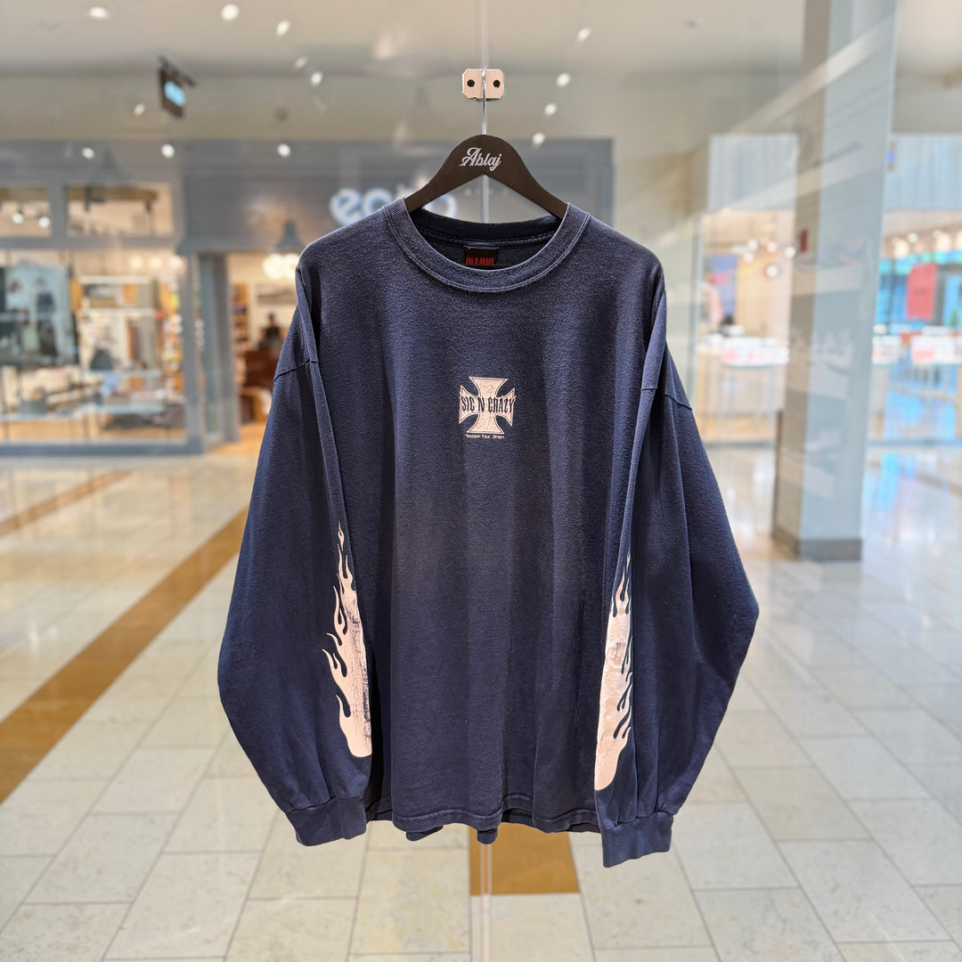 Vintage Sic N Crazy Cross L/S