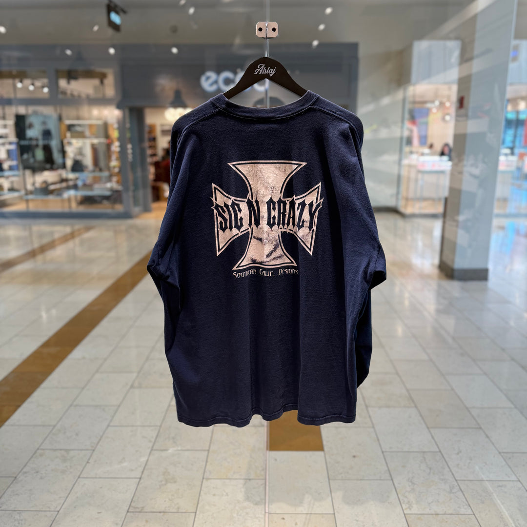 Vintage Sic N Crazy Cross L/S