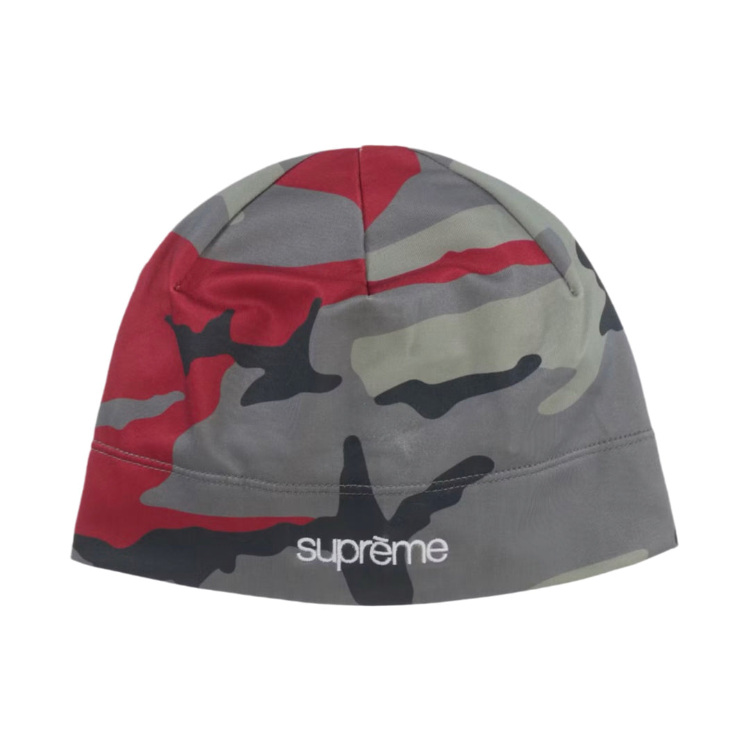 Supreme Base Layer Beanie Red Camo