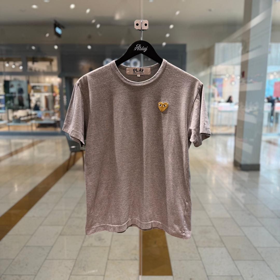Comme Des Garçons Play Gold Heart Patch Tee (PREOWNED)