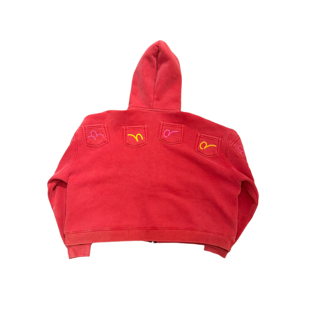 RHDD Lychee Pocket Zip Up Hoodie