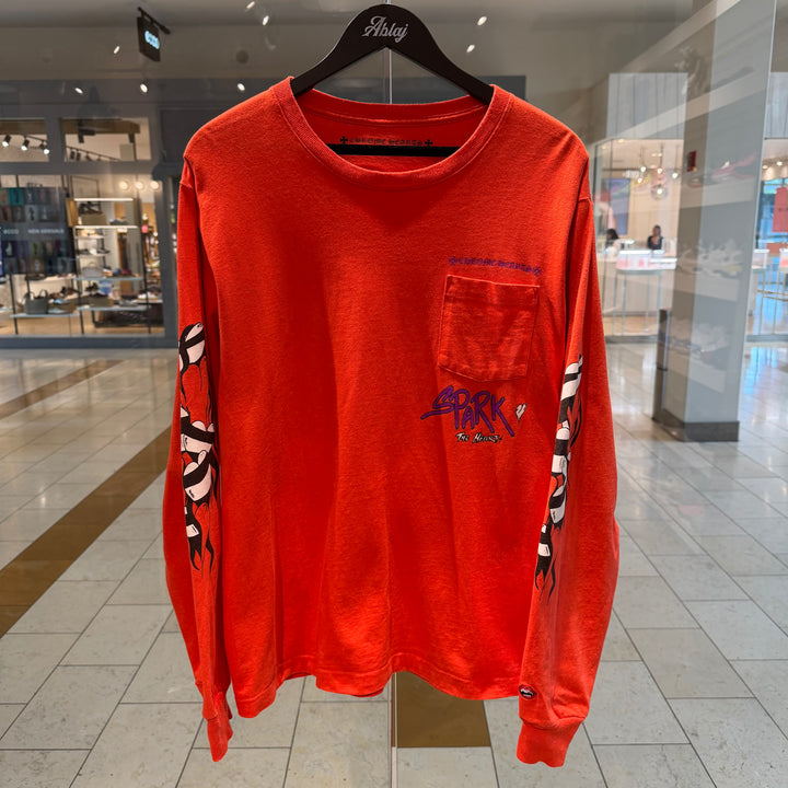 Chrome Hearts Red Matty Spark Boy Longsleeve (PREOWNED)