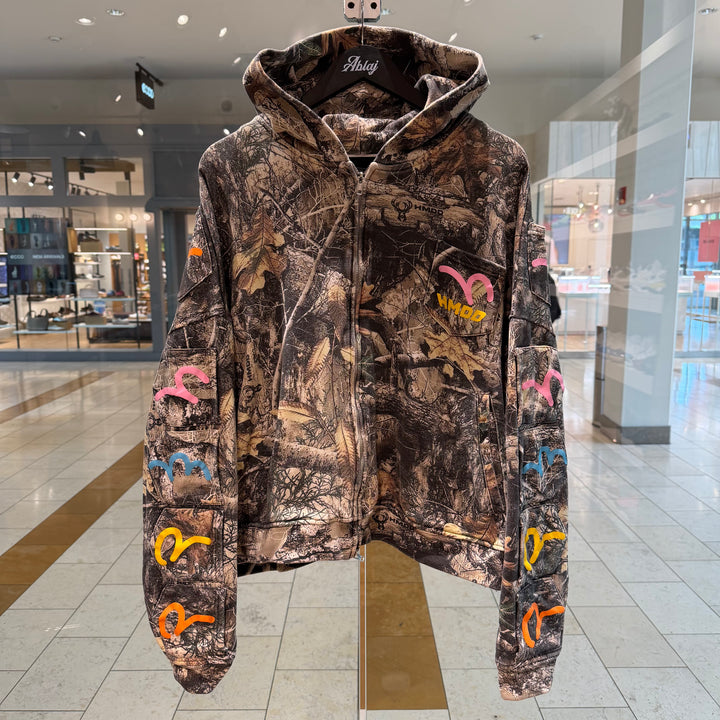 HMDD Multi Pocket Zip Up Hoodie (PREOWNED)