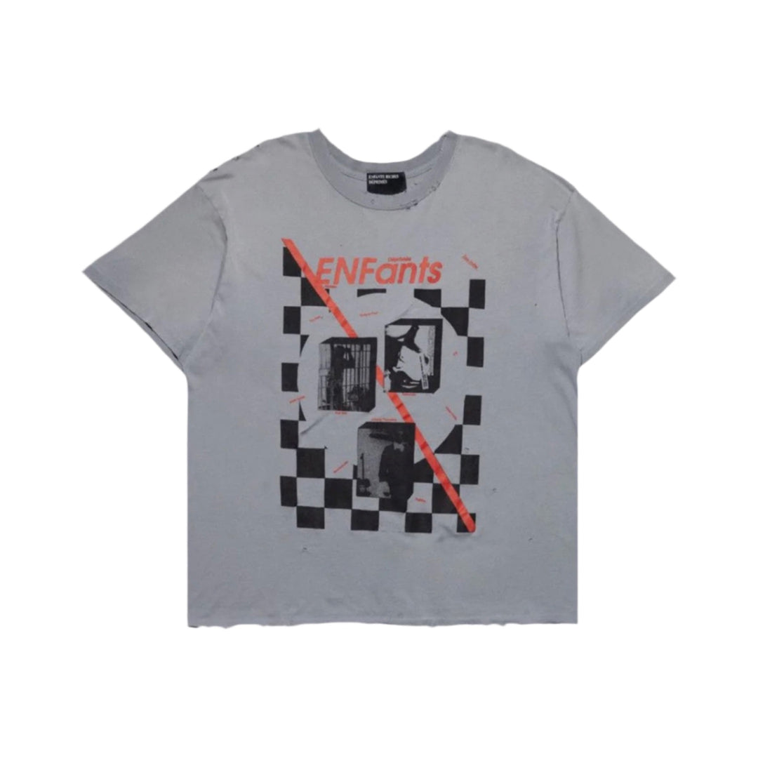 E.R.D Checkered Fan Zine T Shirt