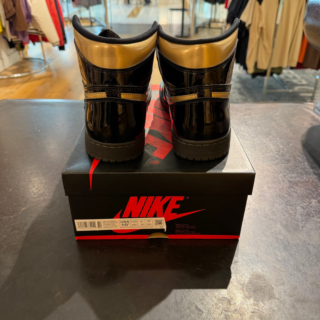 Jordan 1 Retro High Black Metallic Gold (2020) (PREOWNED)
