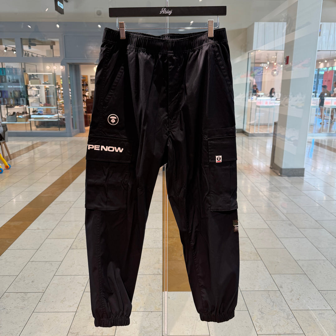 AAPE By A Bathing Ape Logo Patched Trousers (PREOWNED)