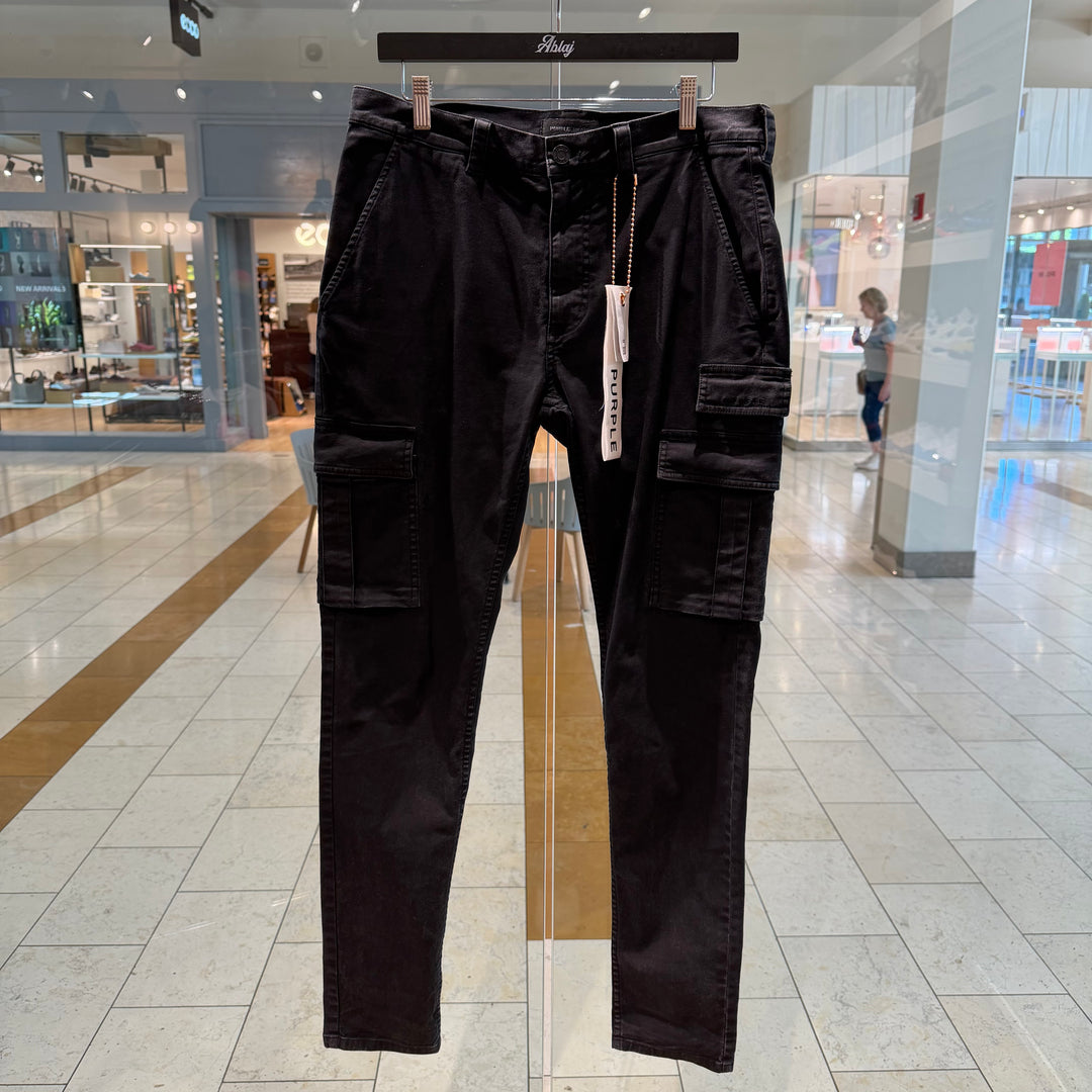 Purple Brushed Twill Cargo Pants (PREOWNED)