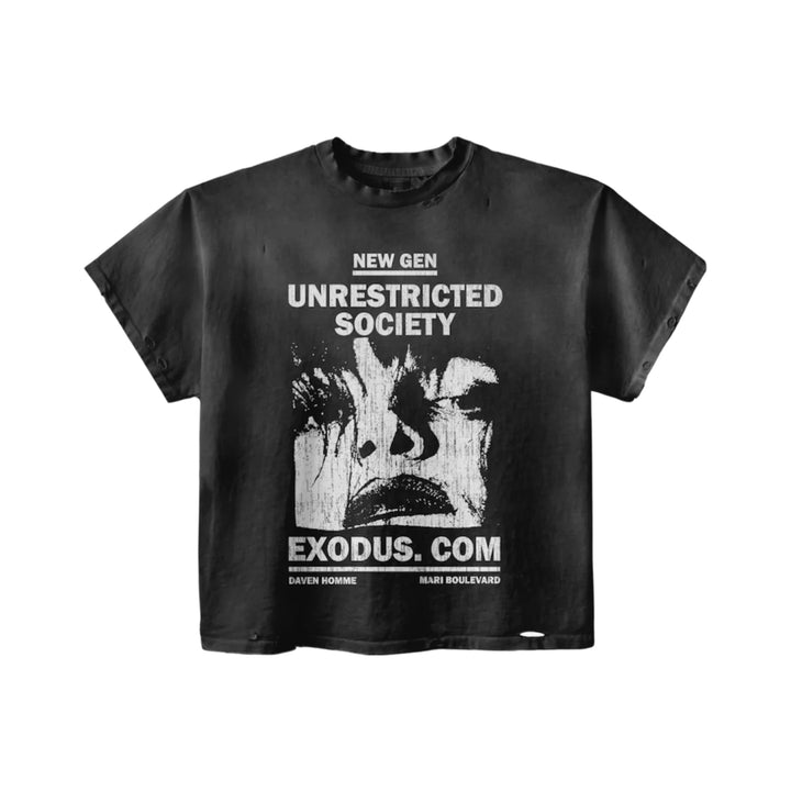 Daven Homme Unrestricted Society Black Tee