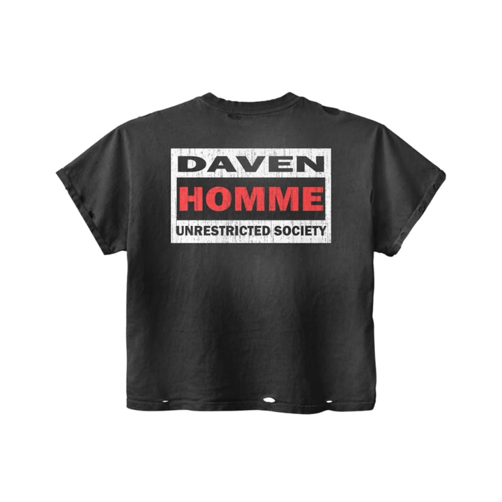 Daven Homme Unrestricted Society Black Tee
