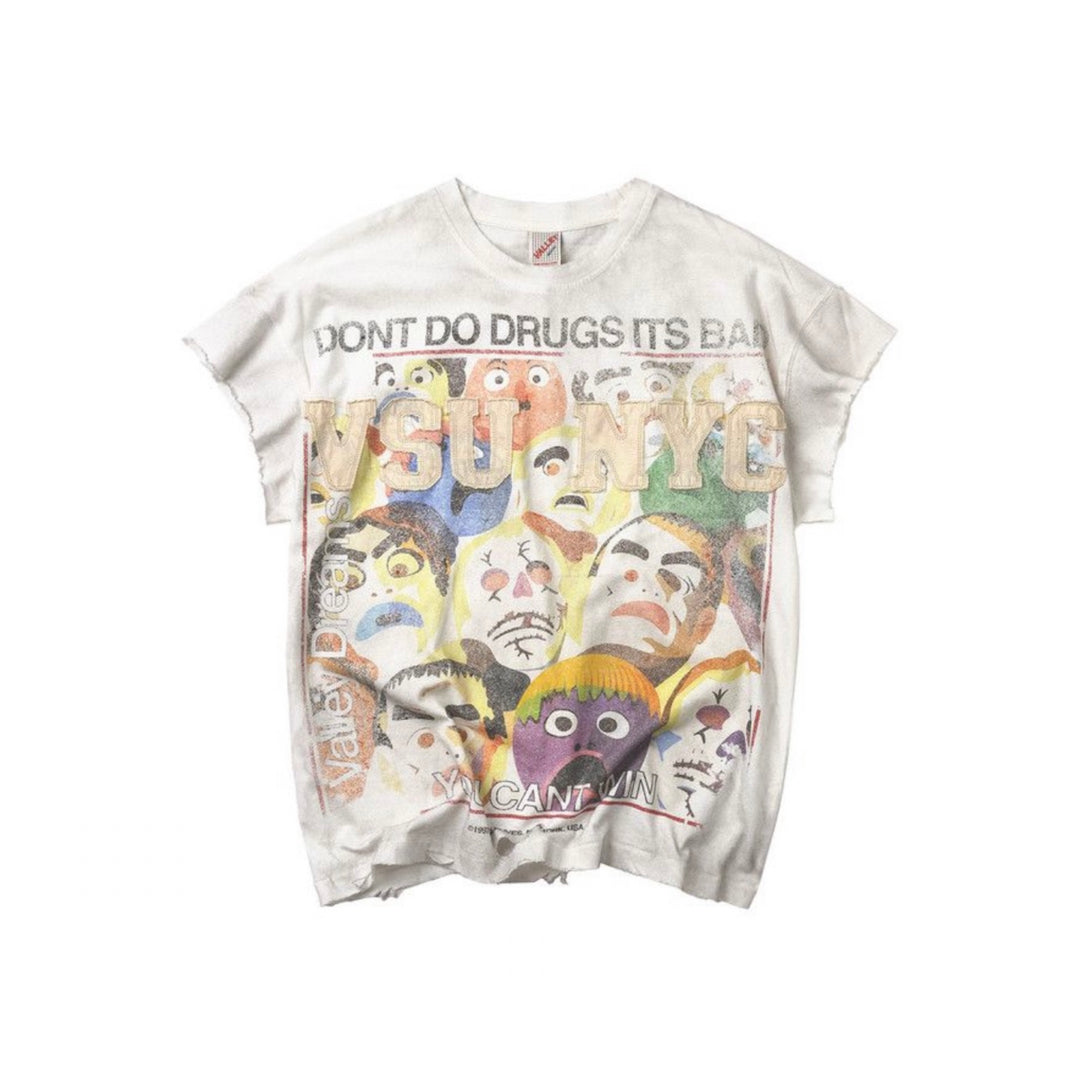 Vale No Drugs Tank Top White