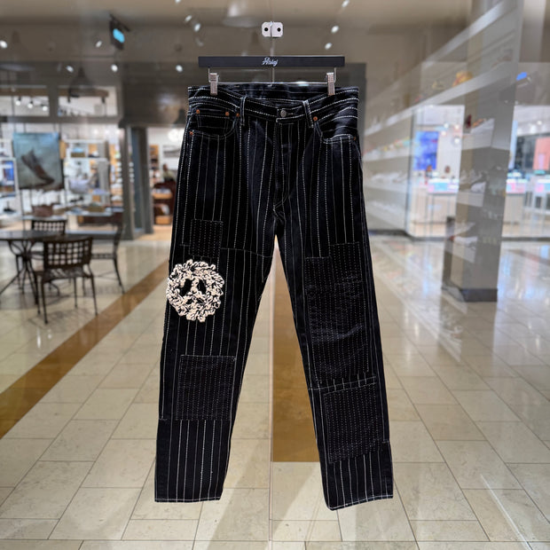 Denim Tears Peace Patchwork 501 Pant Black (PREOWNED)