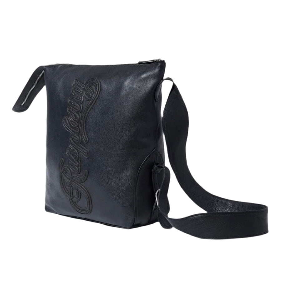 GV Gallery Raspberry Script Leather Shoulder Bag