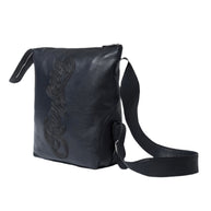 GV Gallery Raspberry Script Leather Shoulder Bag