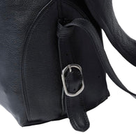 GV Gallery Raspberry Script Leather Shoulder Bag